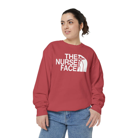 The Nurse Face Garment-Dyed Sweatshirt