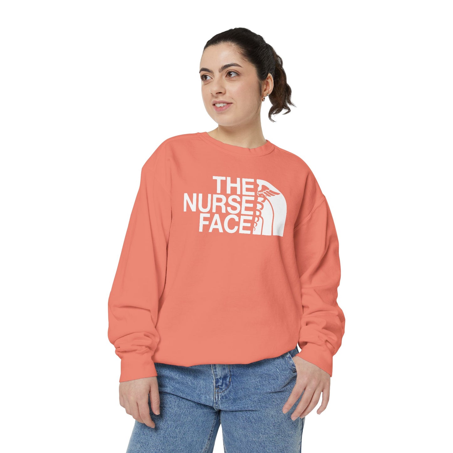 The Nurse Face Garment-Dyed Sweatshirt