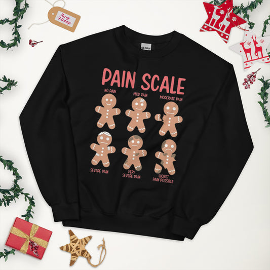 Pain Scale Gingerbread Nurse Shirt or Sweatshirt
