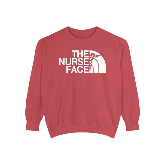 The Nurse Face Garment-Dyed Sweatshirt