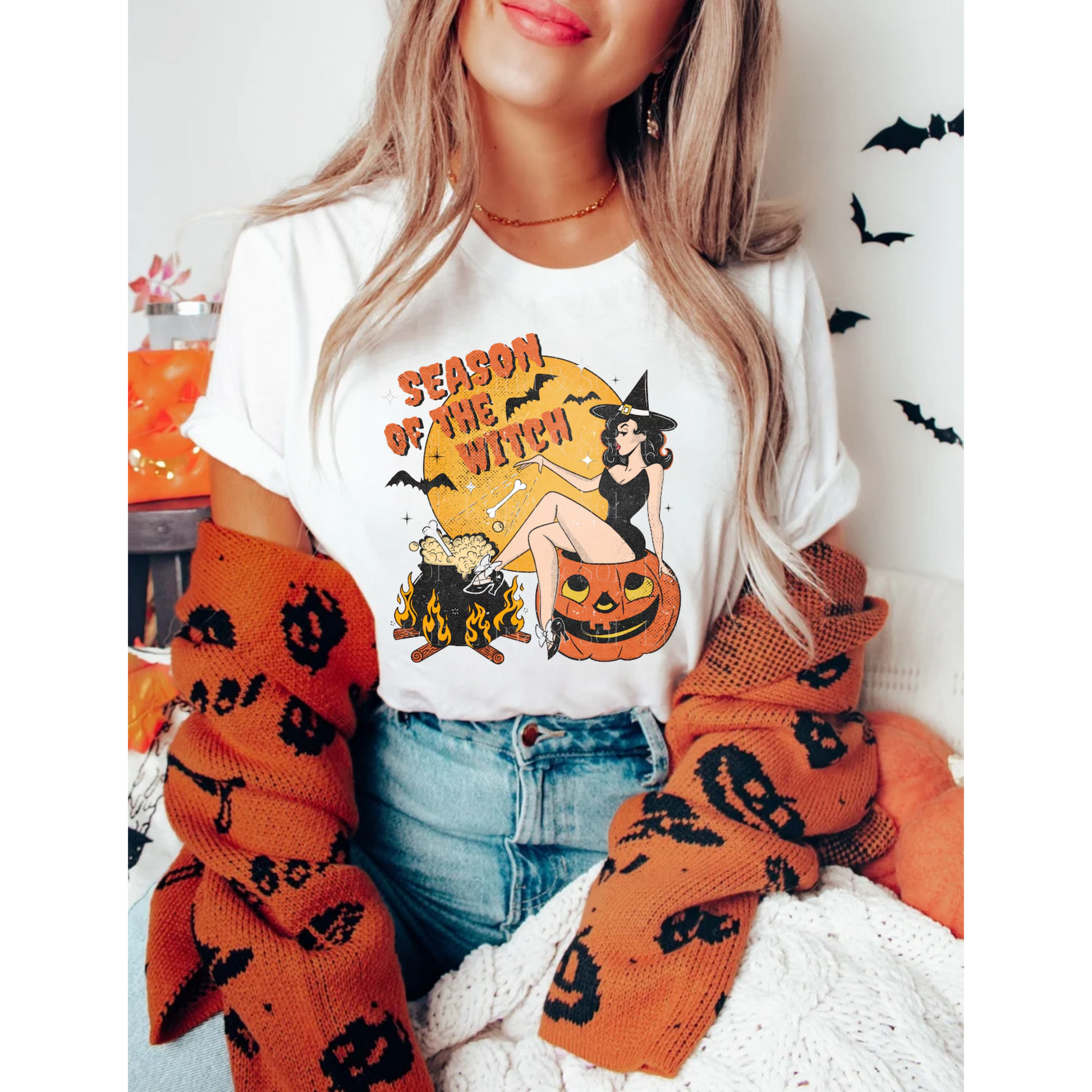 Season of the Witch Vintage Tee | Retro Halloween Shirt