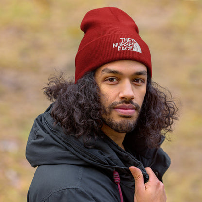 Gorro con puños con cara de enfermera