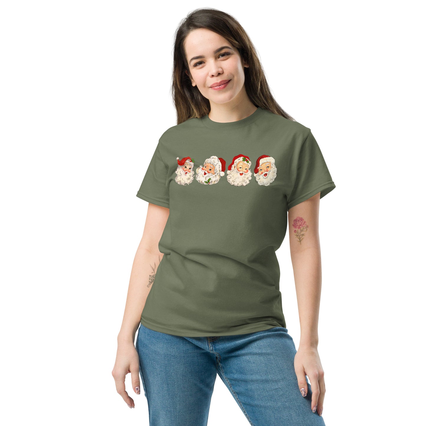 Retro Santa Christmas T-Shirt or Sweatshirt