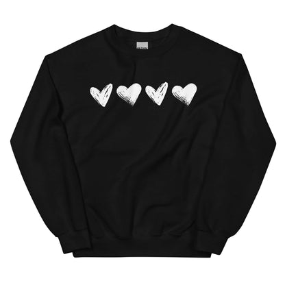 Valentine Hearts Sweatshirt | Classic Fit | Warm & Cozy