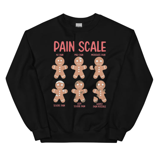 Pain Scale Gingerbread Nurse Shirt or Sweatshirt