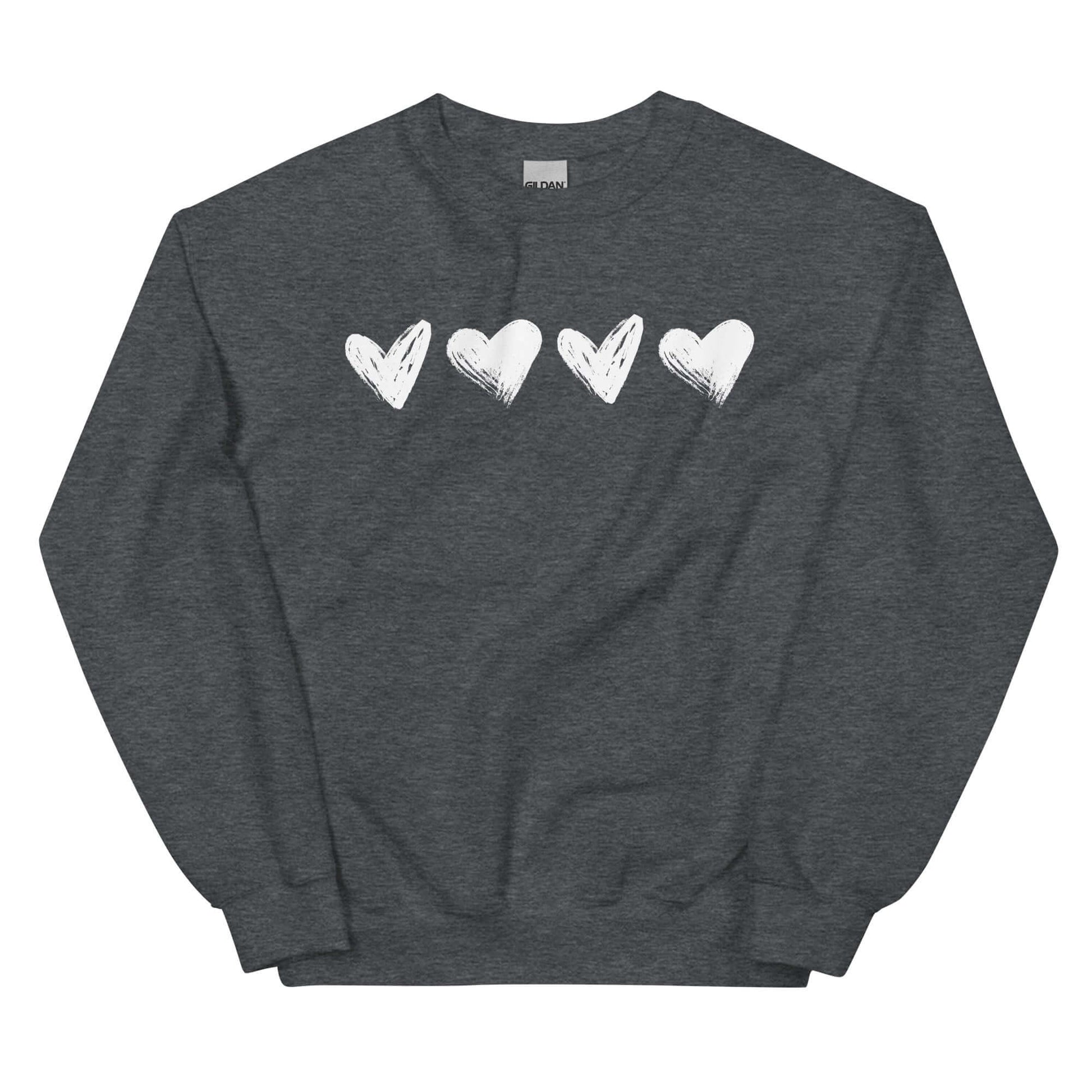 Valentine Hearts Sweatshirt | Classic Fit | Warm & Cozy