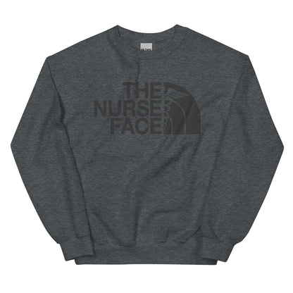 The Nurse Face Sweatshirt | Black Font