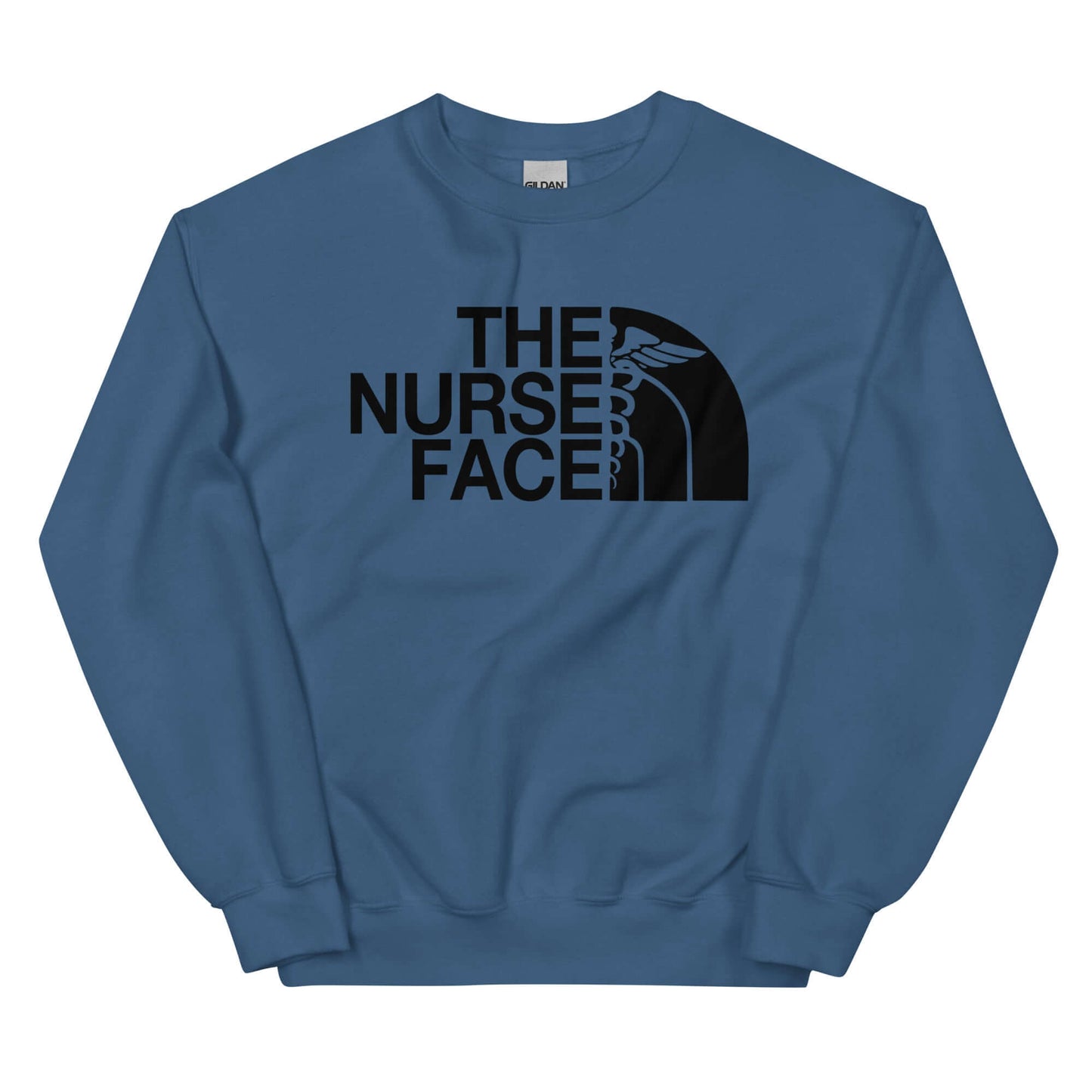 The Nurse Face Sweatshirt | Black Font