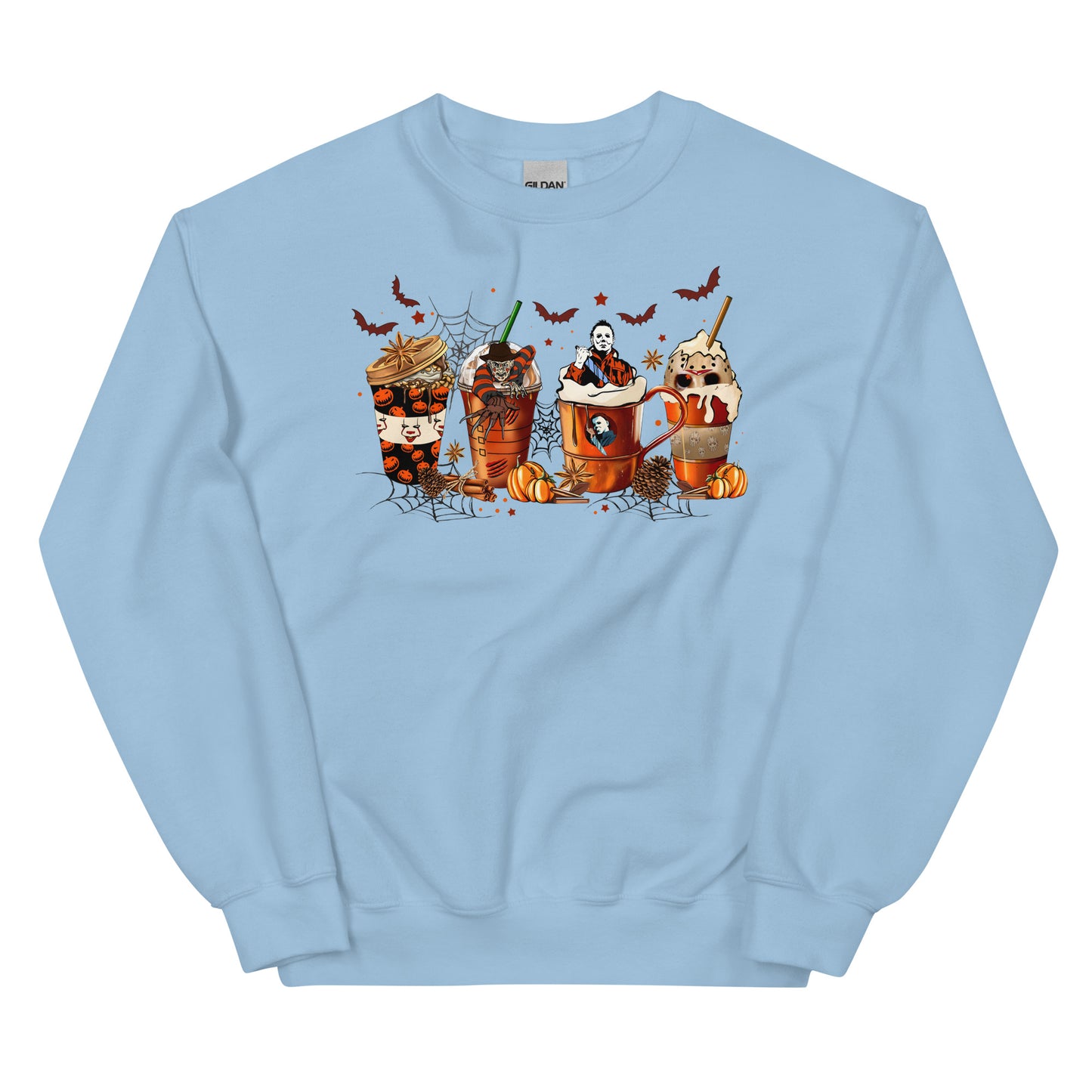 Funny Halloween Horror Latte Sweatshirt | Coffee Sweater