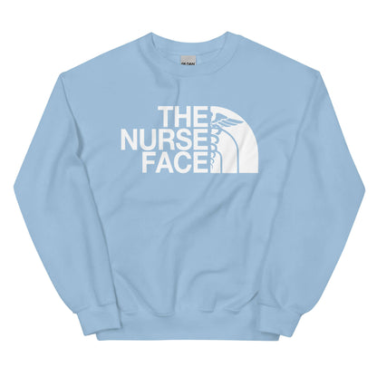 The Nurse Face Sweatshirt | Retro RN LPN Crewneck Gift