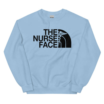 The Nurse Face Sweatshirt | Black Font