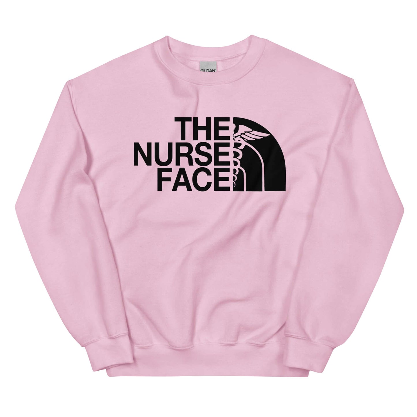 The Nurse Face Sweatshirt | Black Font