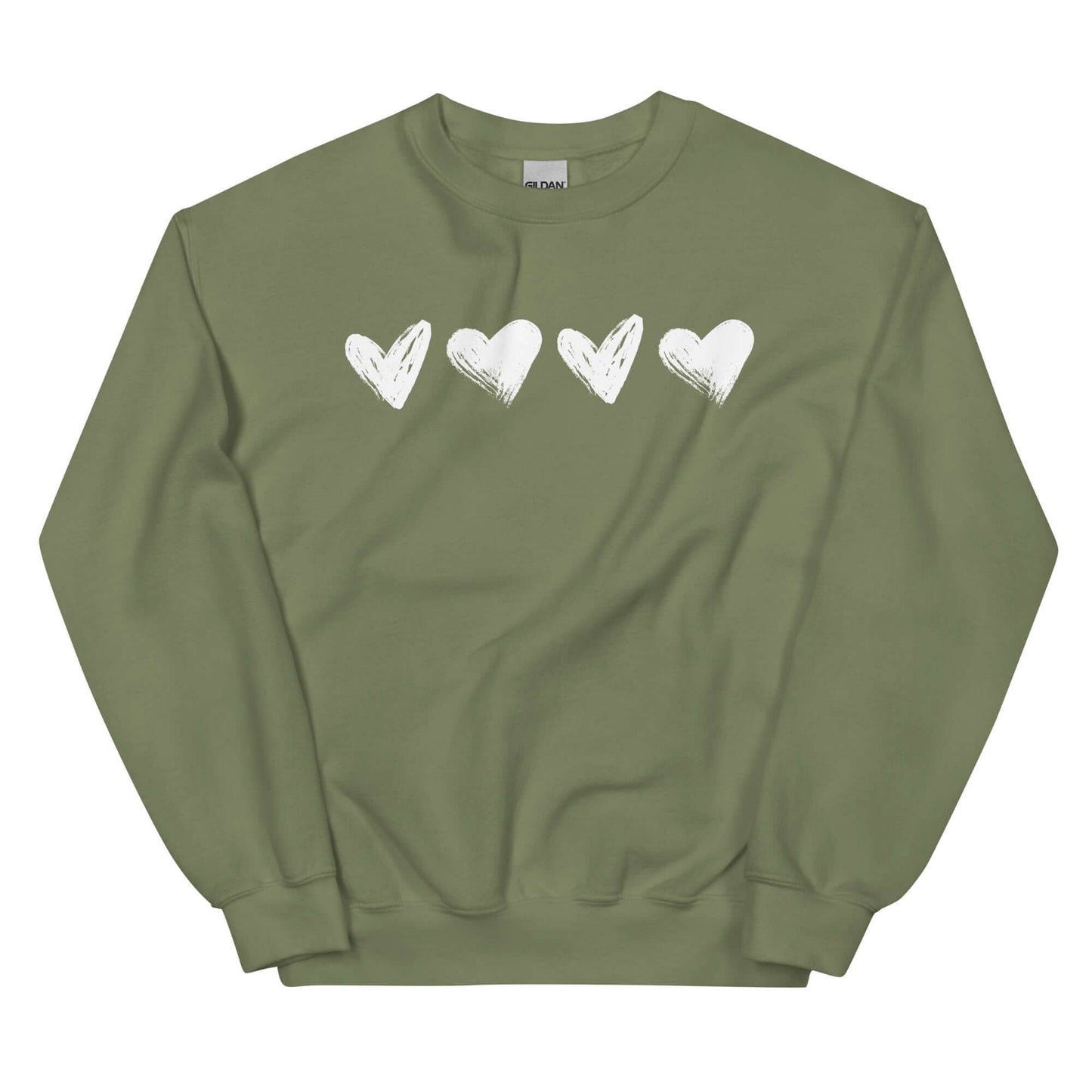 Valentine Hearts Sweatshirt | Classic Fit | Warm & Cozy