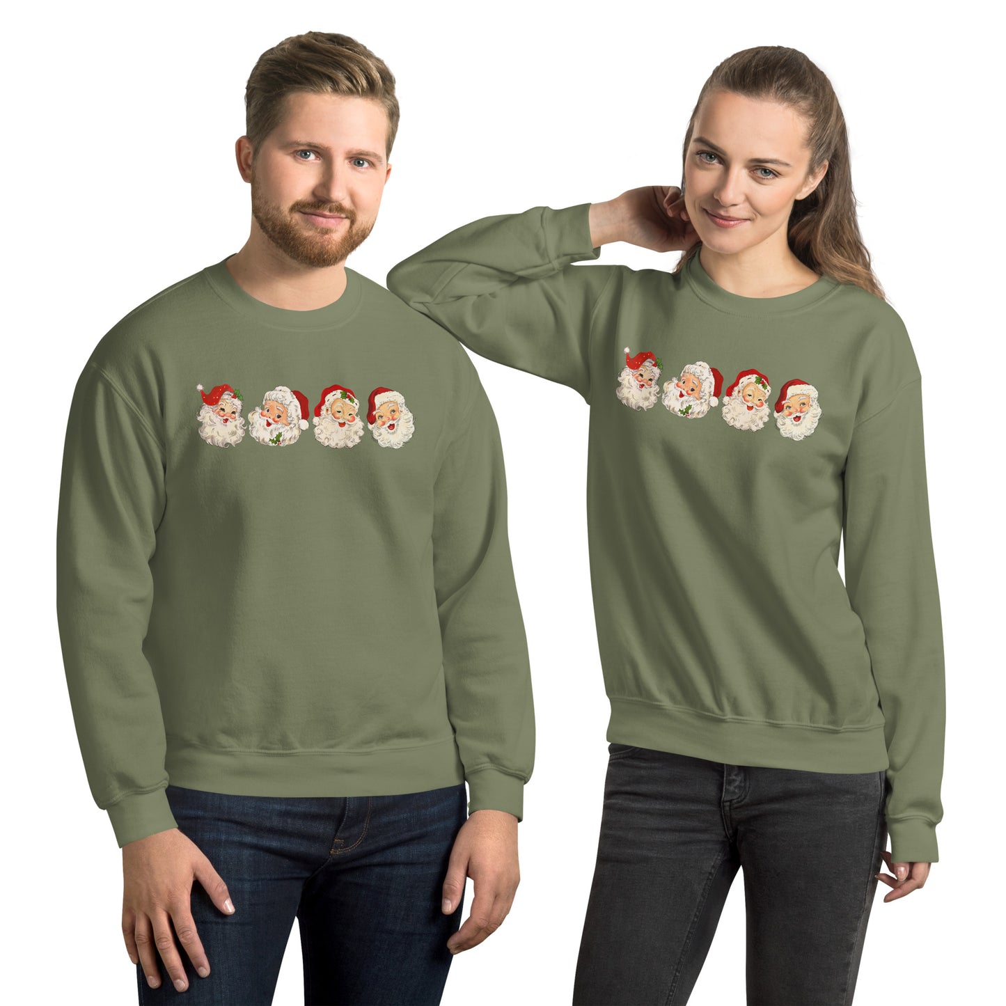 Retro Santa Christmas T-Shirt or Sweatshirt