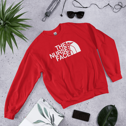 The Nurse Face Sweatshirt | Retro RN LPN Crewneck Gift