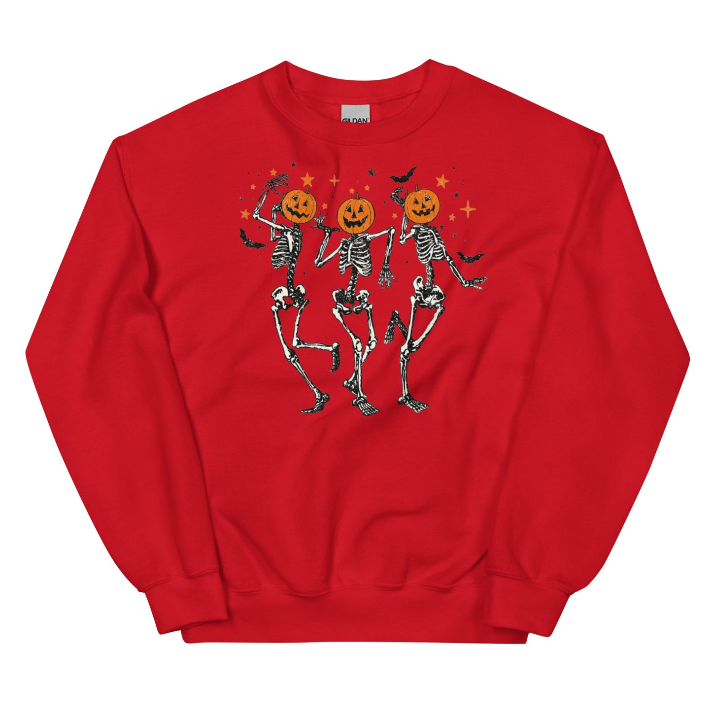 Dancing Skeleton Pumpkin Head Sweatshirt | Fall Sweater