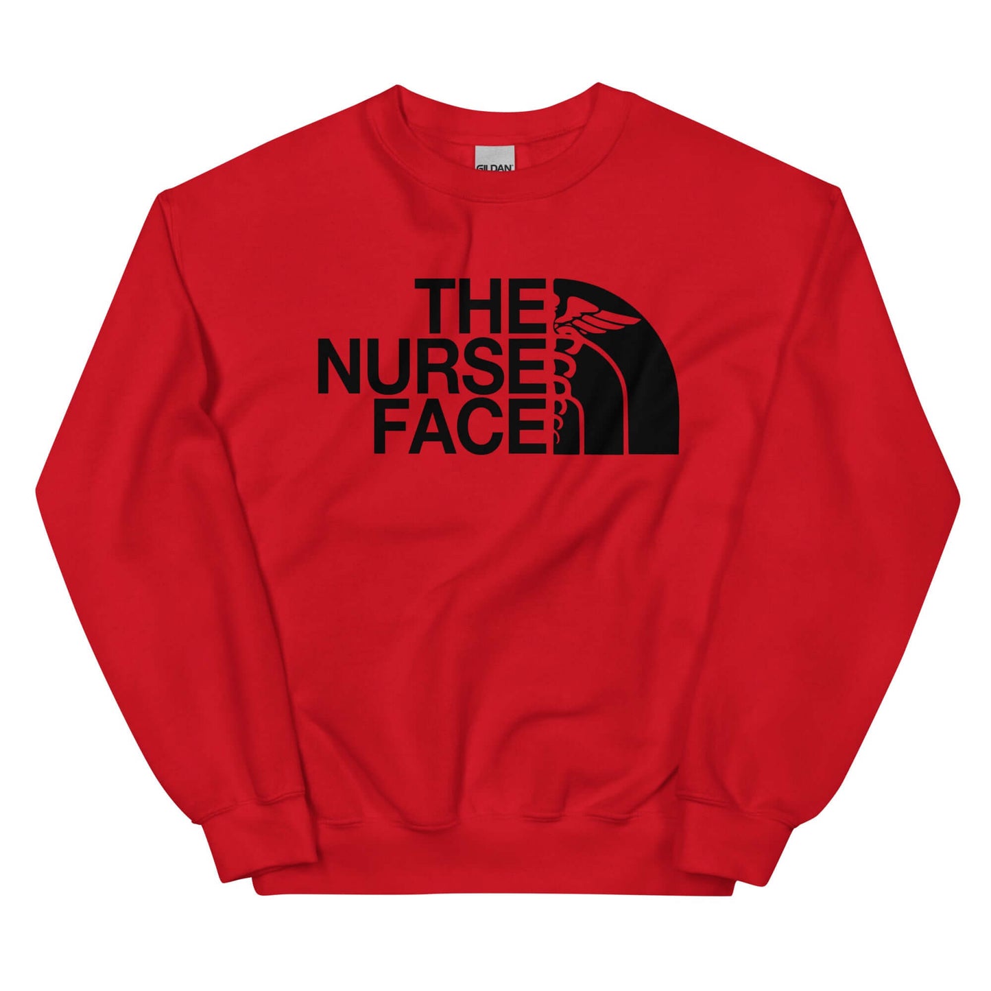 The Nurse Face Sweatshirt | Black Font