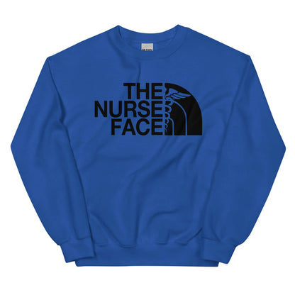 The Nurse Face Sweatshirt | Black Font