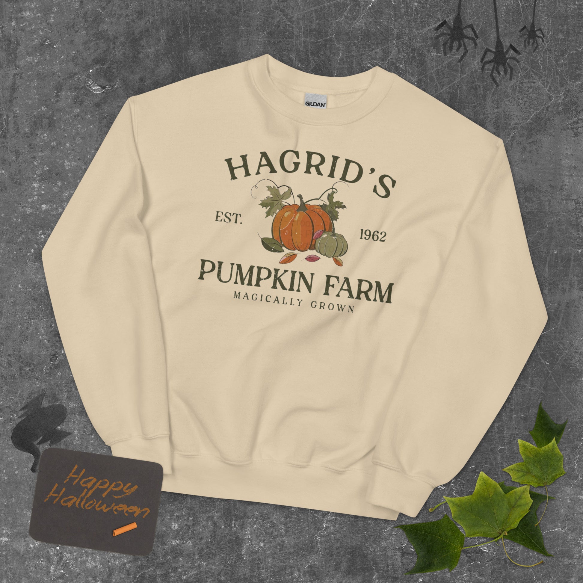 Hagrid's Pumpkin Patch Sweatshirt | Autumn Crewneck Pullover