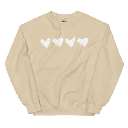 Valentine Hearts Sweatshirt | Classic Fit | Warm & Cozy