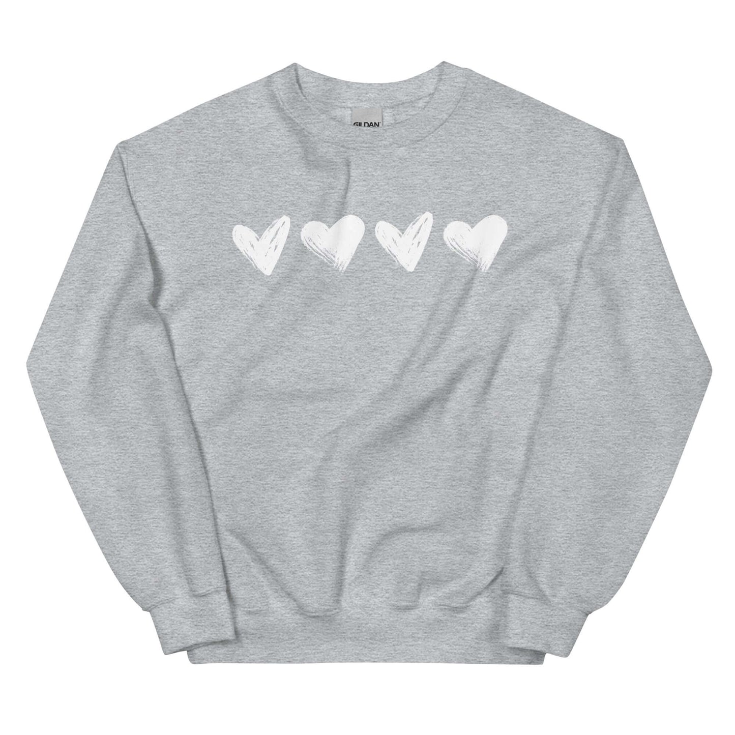 Valentine Hearts Sweatshirt | Classic Fit | Warm & Cozy