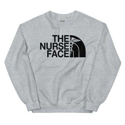 The Nurse Face Sweatshirt | Black Font