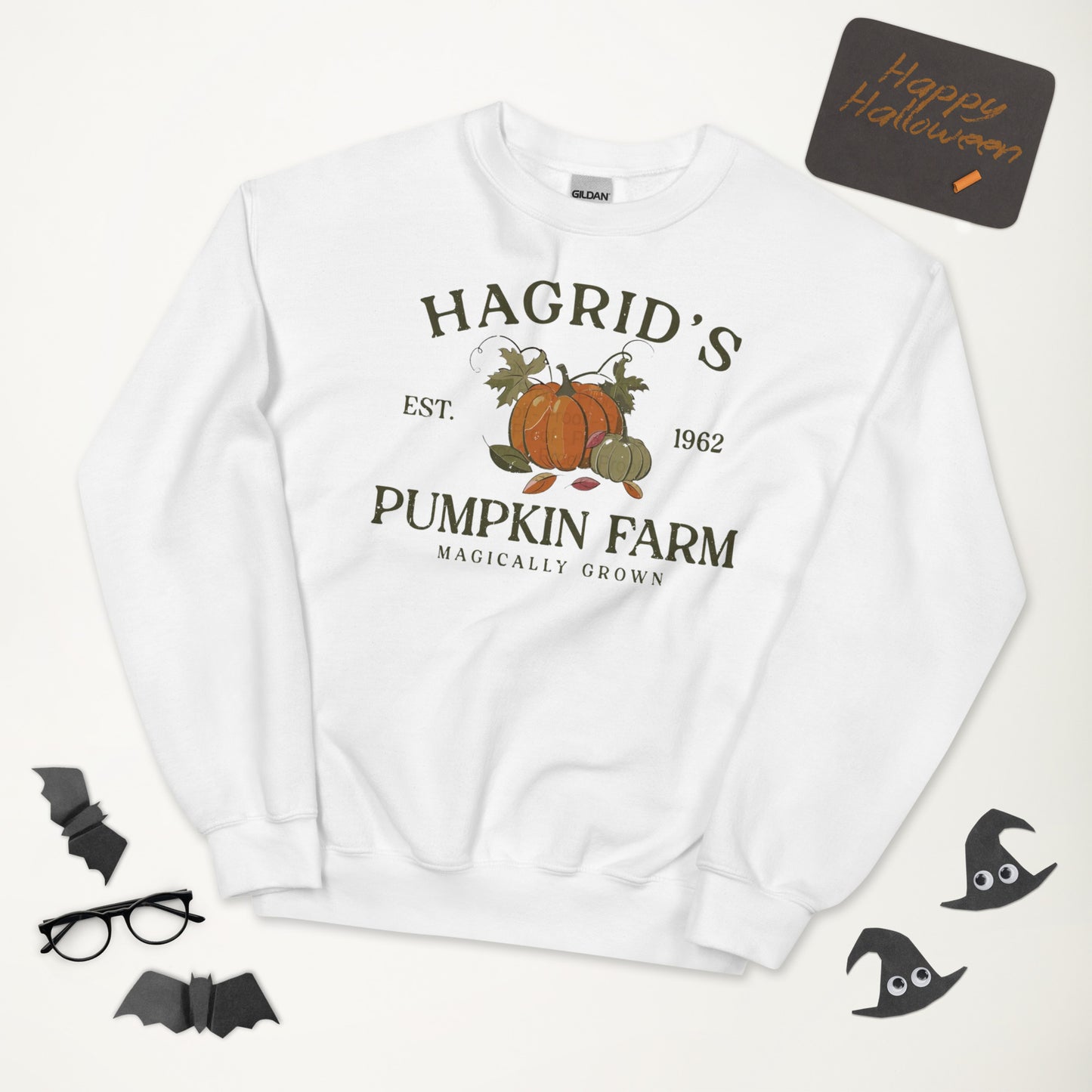 Hagrid's Pumpkin Patch Sweatshirt | Autumn Crewneck Pullover