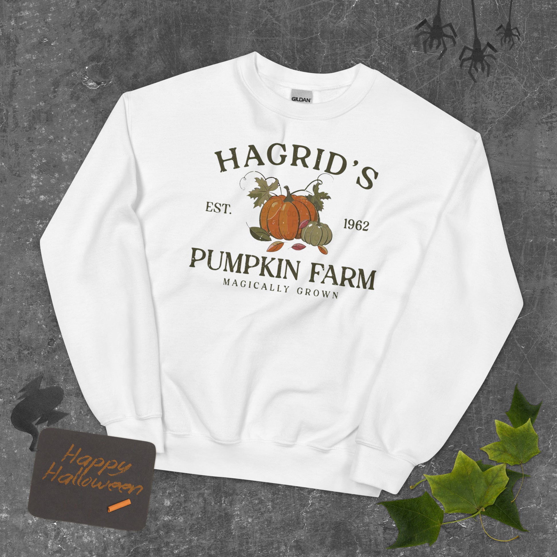 Hagrid's Pumpkin Patch Sweatshirt | Autumn Crewneck Pullover