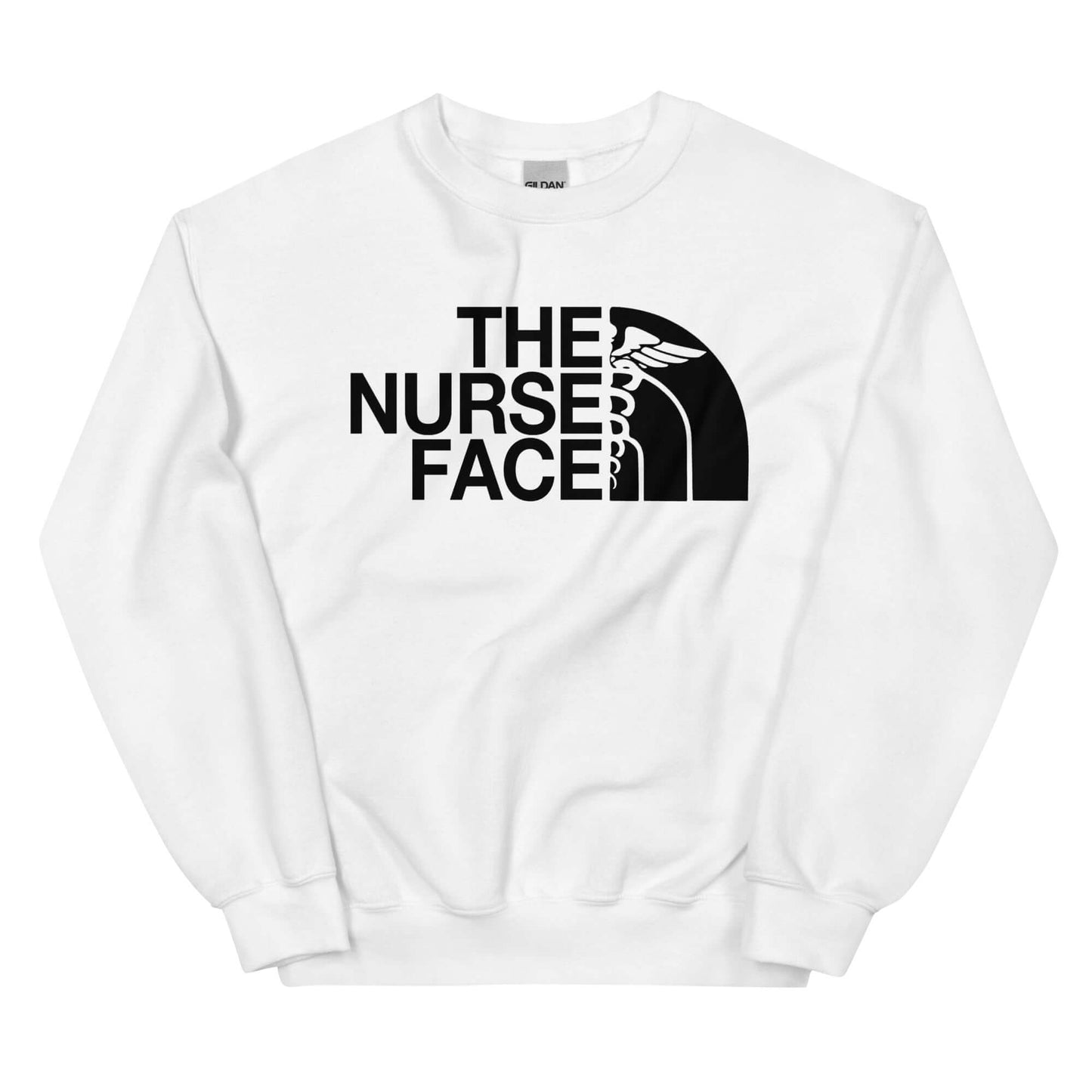 The Nurse Face Sweatshirt | Black Font