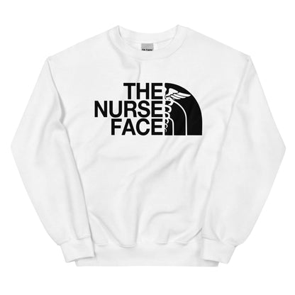 The Nurse Face Sweatshirt | Black Font