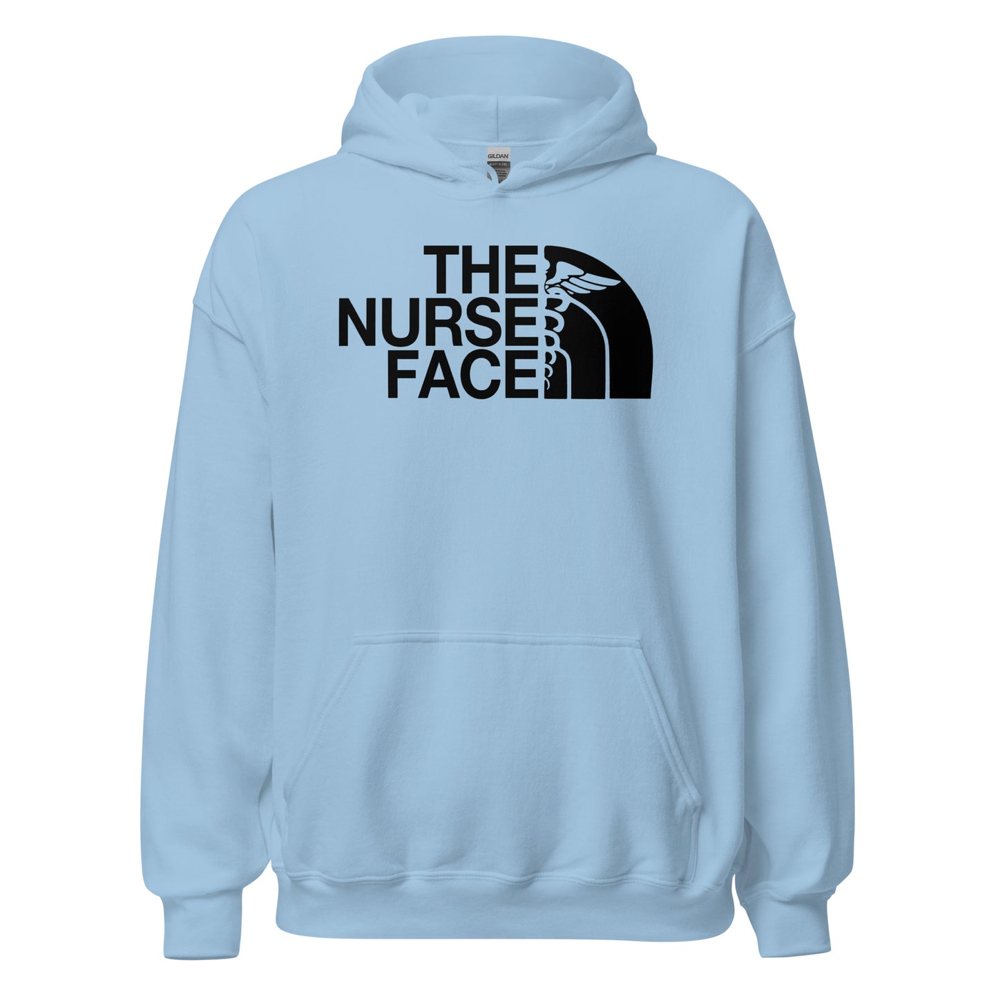 The Nurse Face Hoodie | Black Font