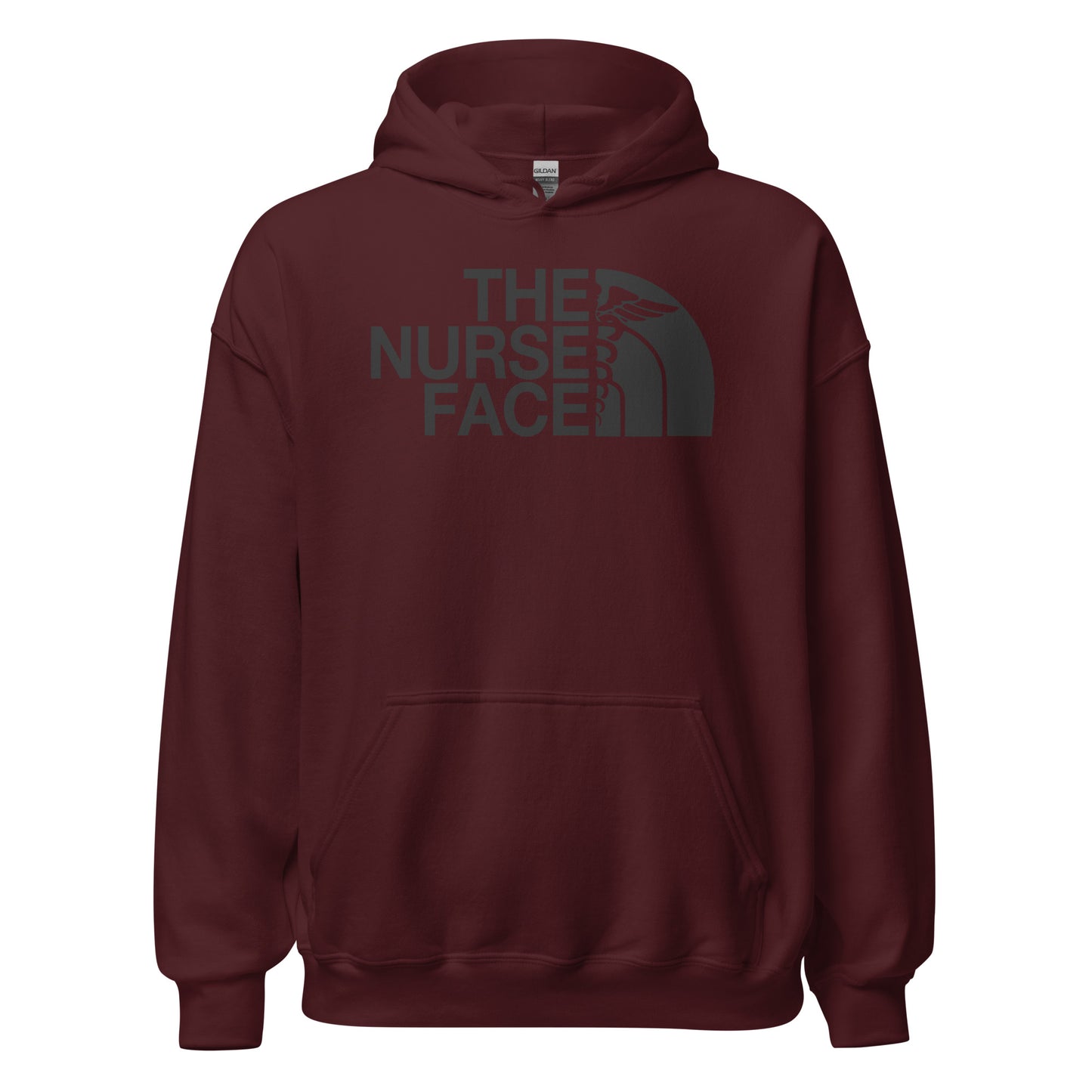 The Nurse Face Hoodie | Black Font