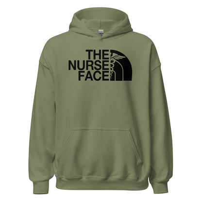 The Nurse Face Hoodie | Black Font