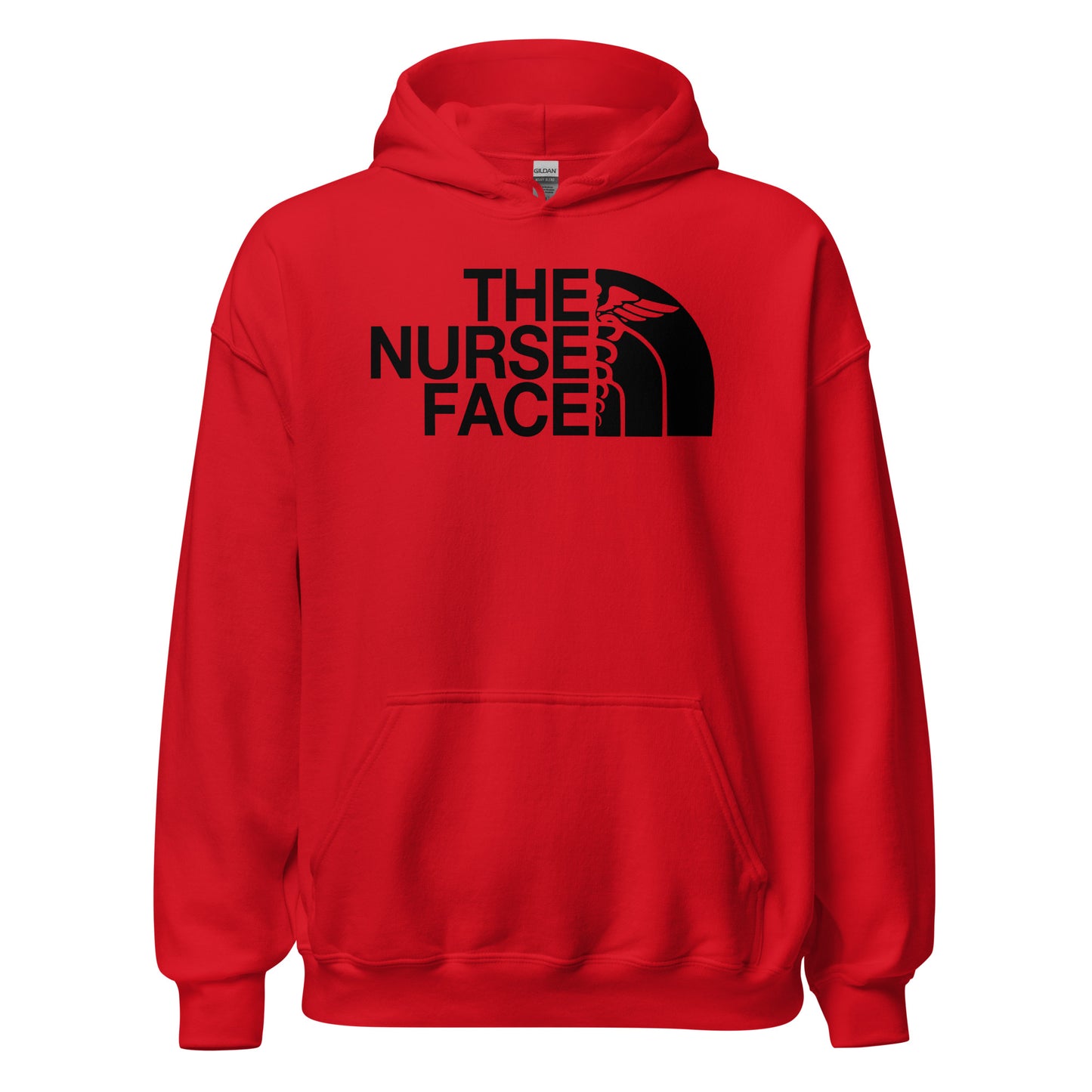 The Nurse Face Hoodie | Black Font