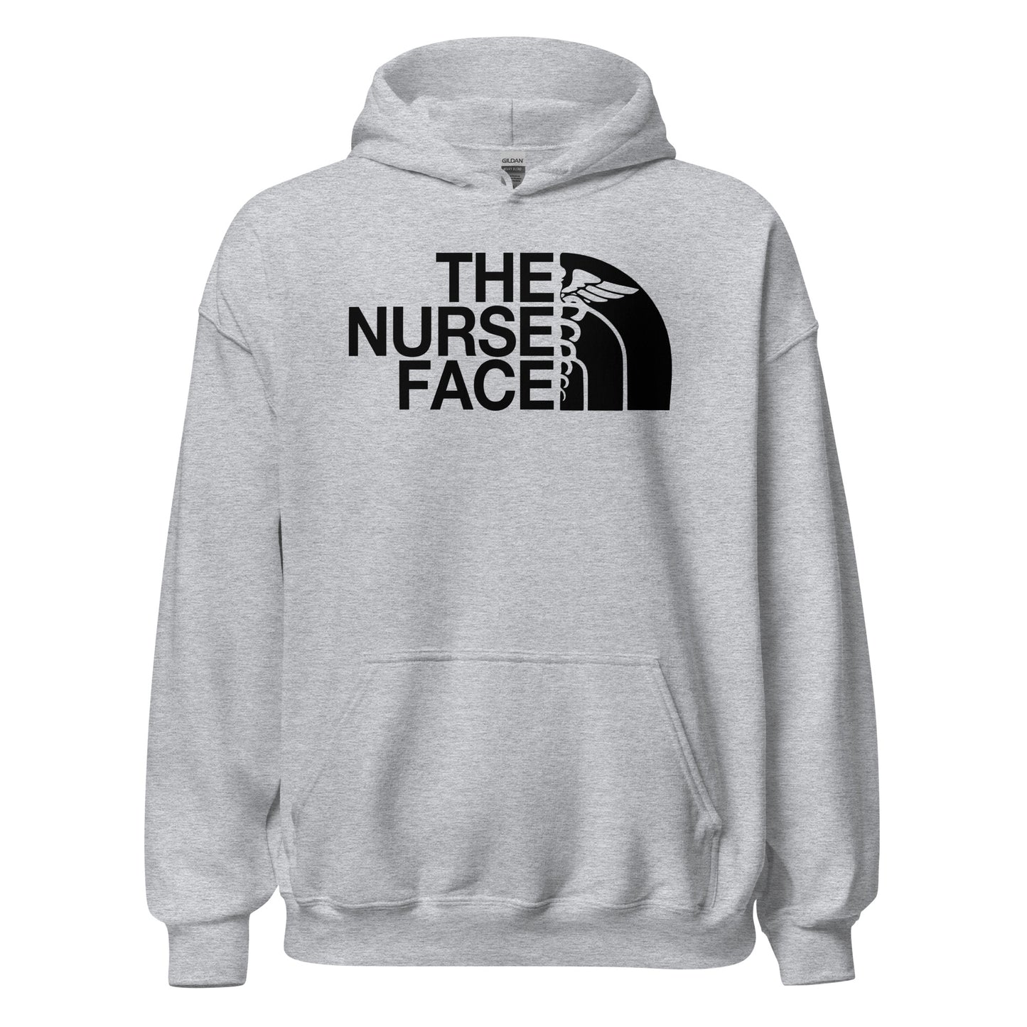 The Nurse Face Hoodie | Black Font