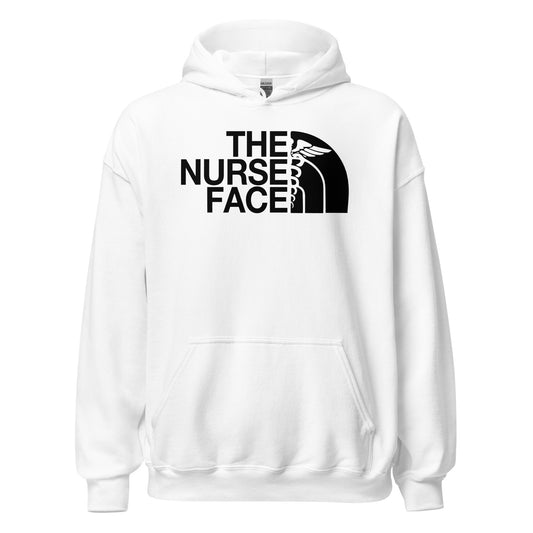 The Nurse Face Hoodie | Black Font